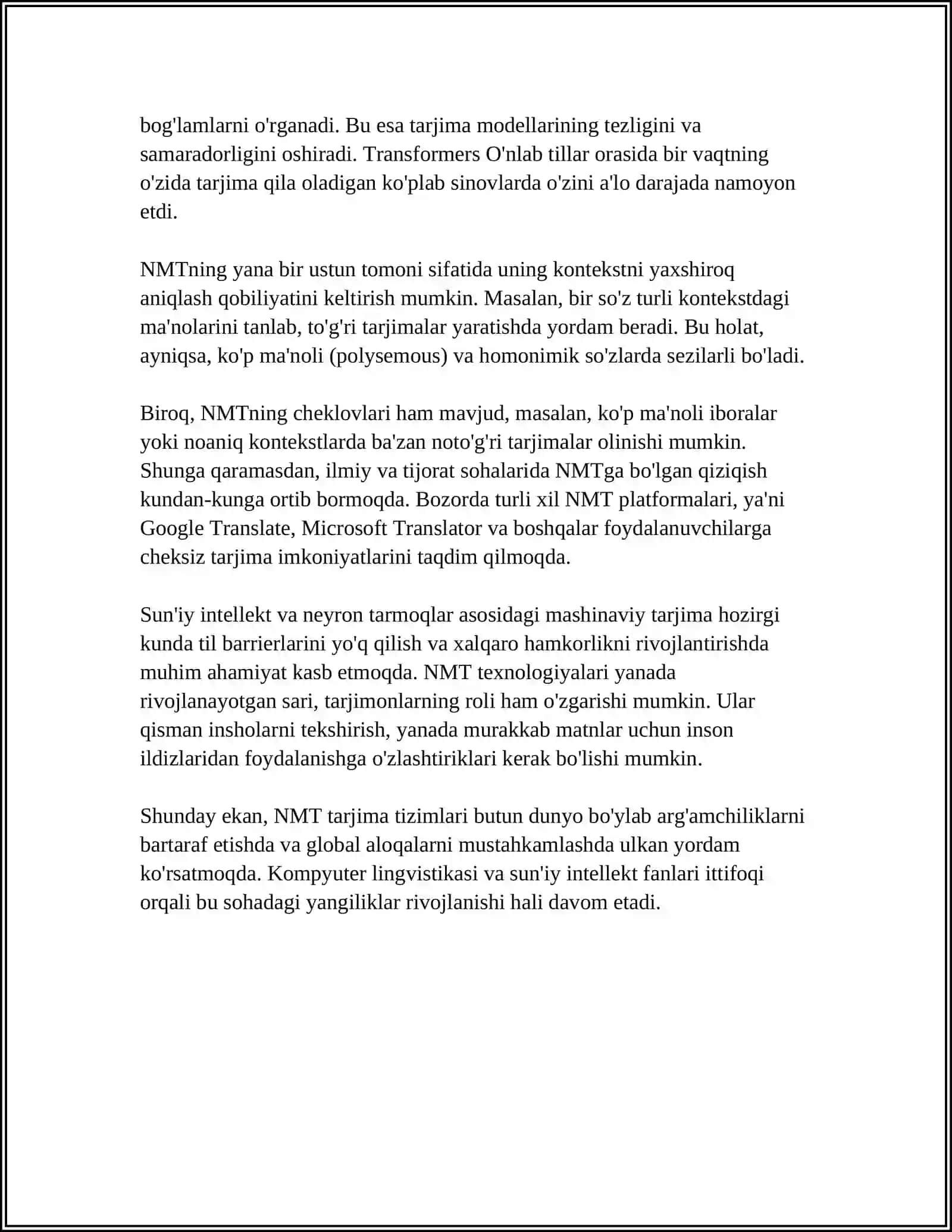 INTELLIGENCE ARTIFICIELLE ET LA TRADUCTION 4