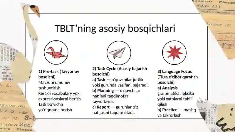 TASK-BASED LANGUAGE TEACHING (TBLT) 4