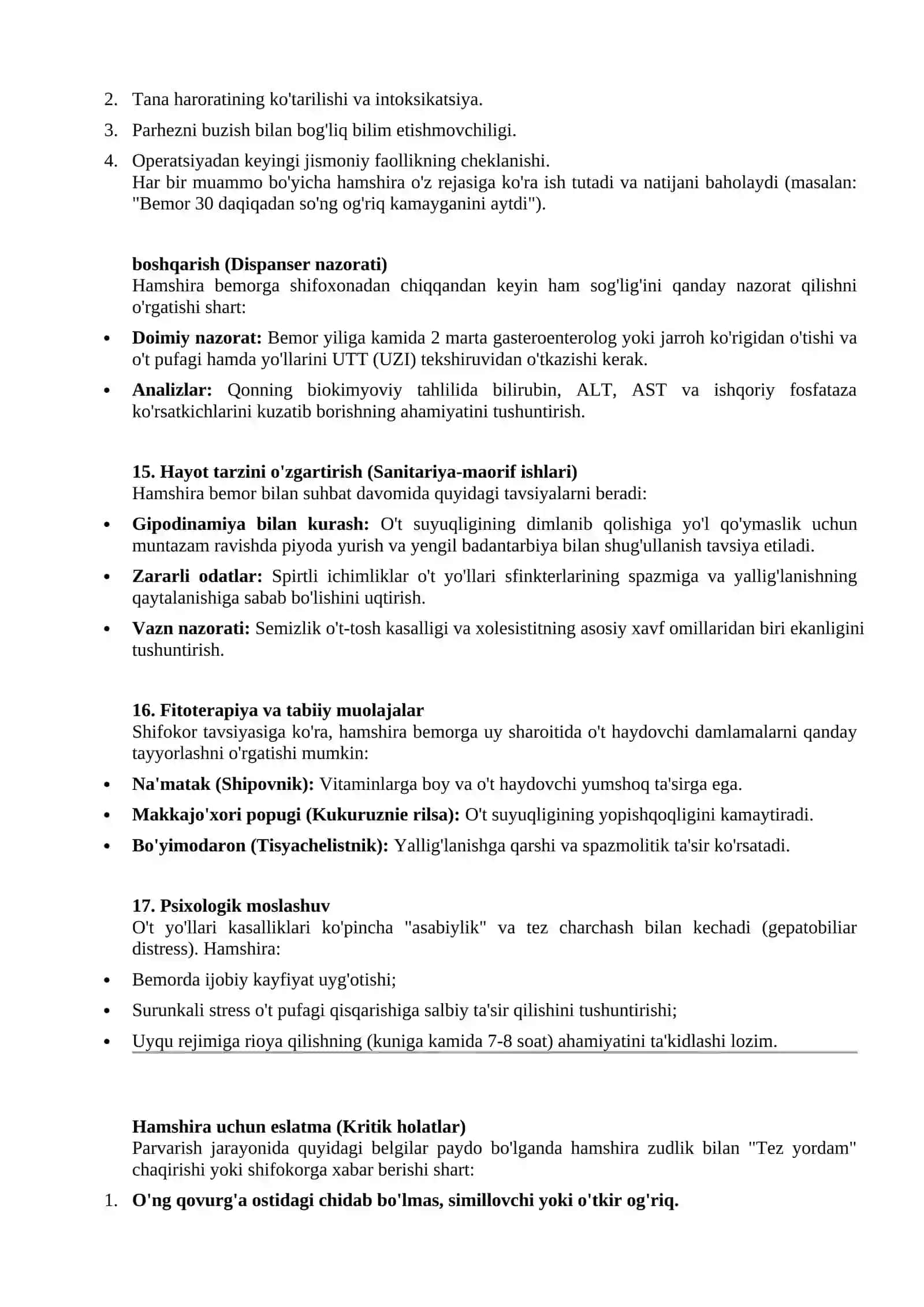 Xolangit va xolisistitda hamshirtalik parvarishi 4