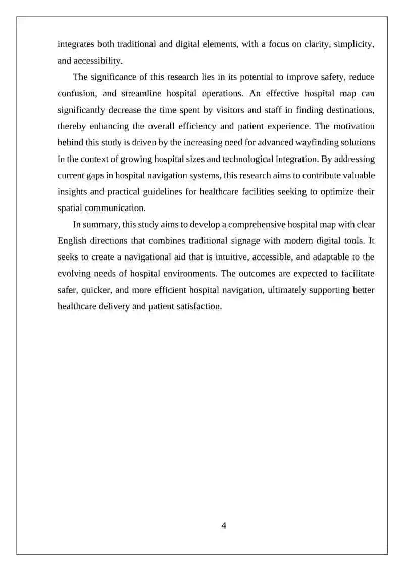Independent Work: Create a Hospital Map with English Direction 4