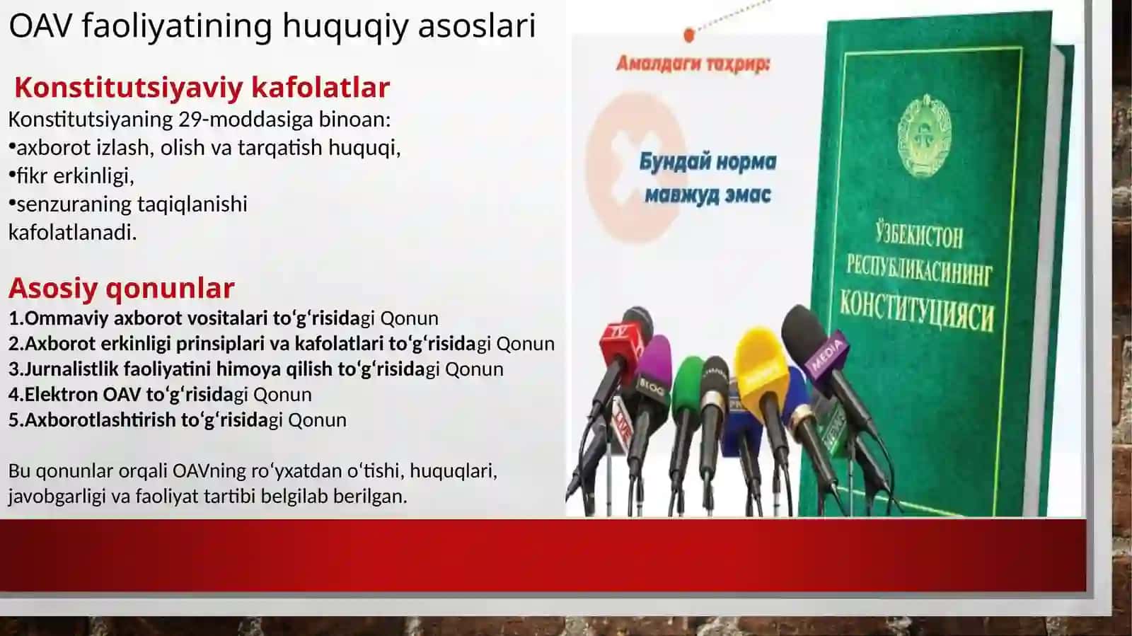 Ommaviy axborot vositalari faoliyati 4