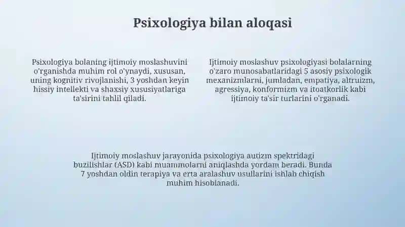 Ijtimoiy moslashuvning fanlararo xususiyatlari 4