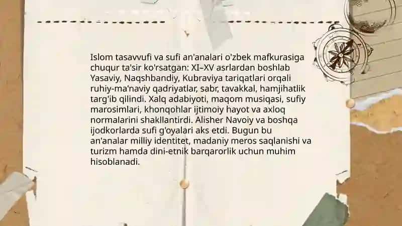 O'zbek xalqi mafkurasining tarixiy o'rni va bugungi kundagi ahamiyati 4