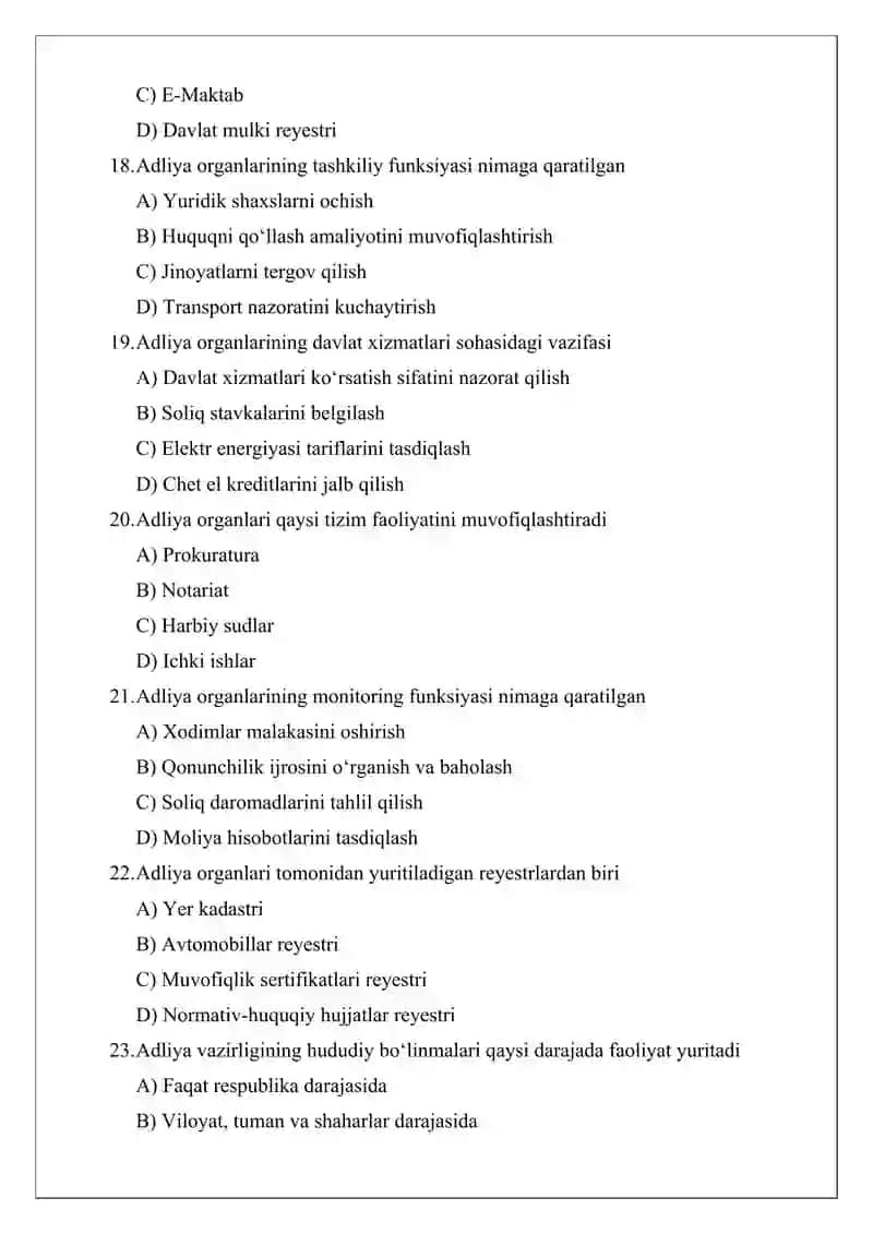 Adliya Organlari Tushunchasi 4