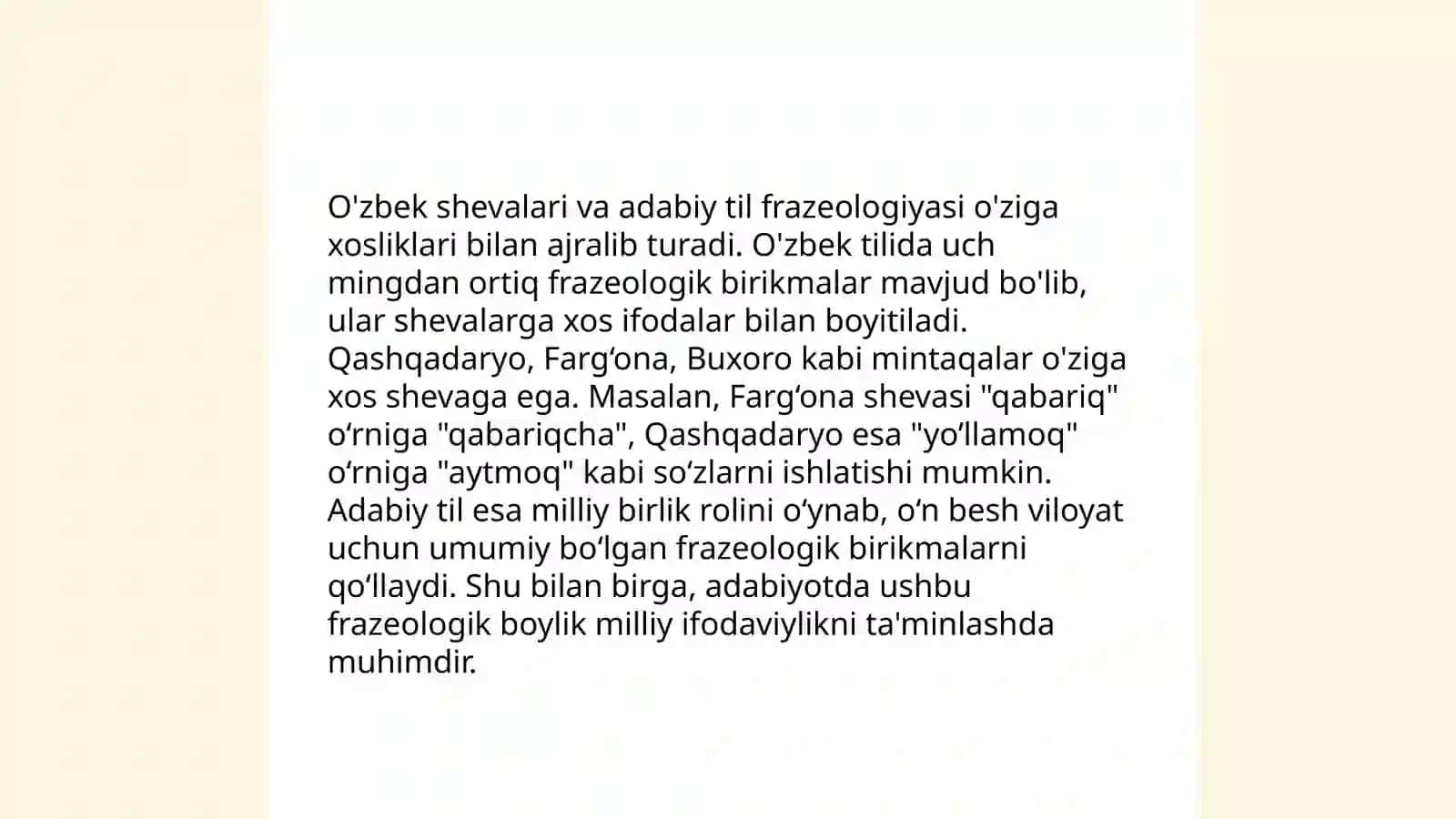 O'zbek shevalari frazeologiyasi 4