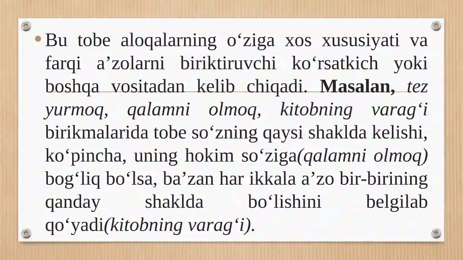 So'z birikmalarida sintaktik aloqa turlari 4