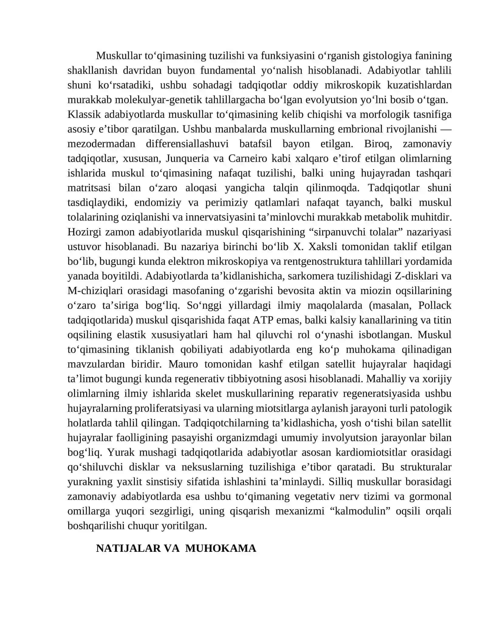 MUSKUL TO‘QIMASINING TUZILISHINI O‘RGANISH 4