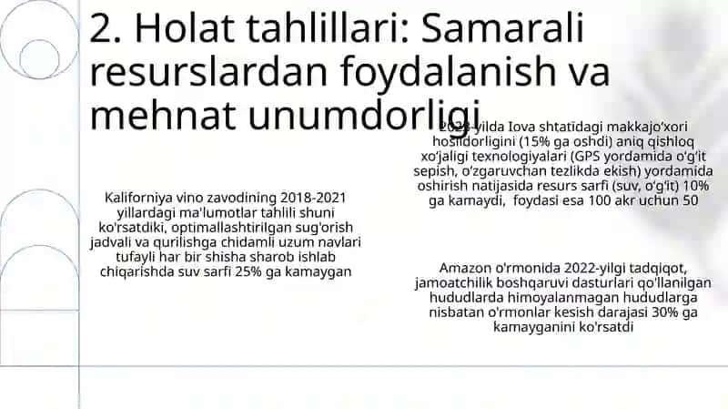 Resurslar mavjudligini baholash 4