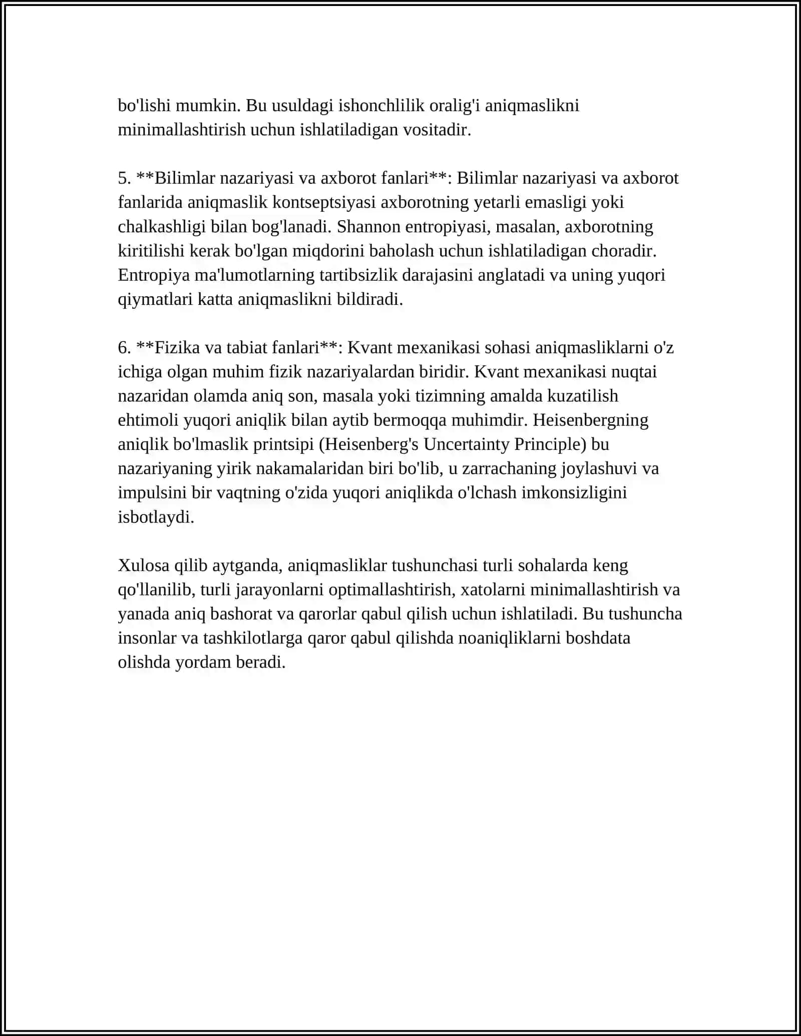 ANIQMASLIKLAR VA ULARNI OCHISH 4