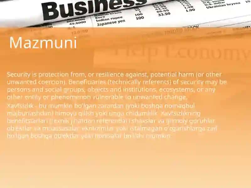 Xavfsizlik Tushunchasi Mazmuni 4
