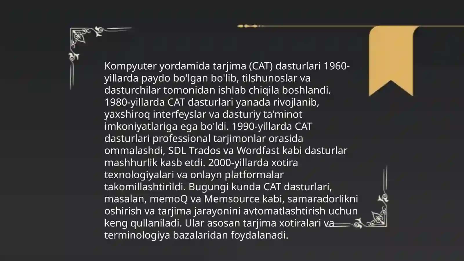 Avtomatlashtirilgan tarjima tizimlari 4