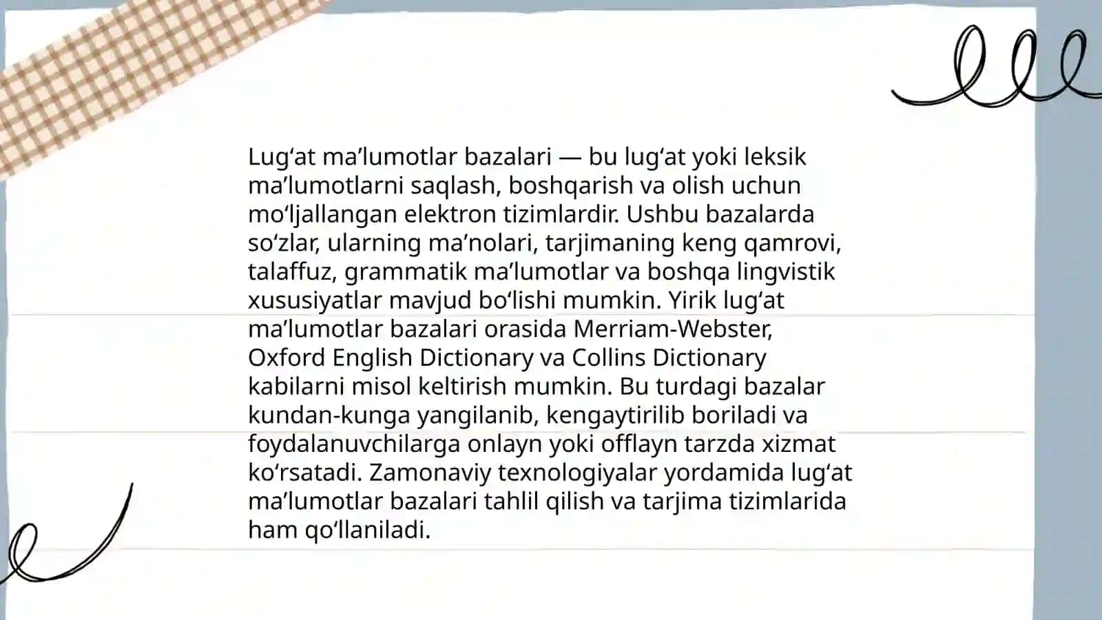 Elektron lugʻatlar yaratish 4