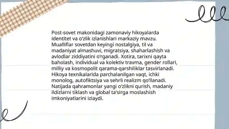 Modern hikoyalar 4