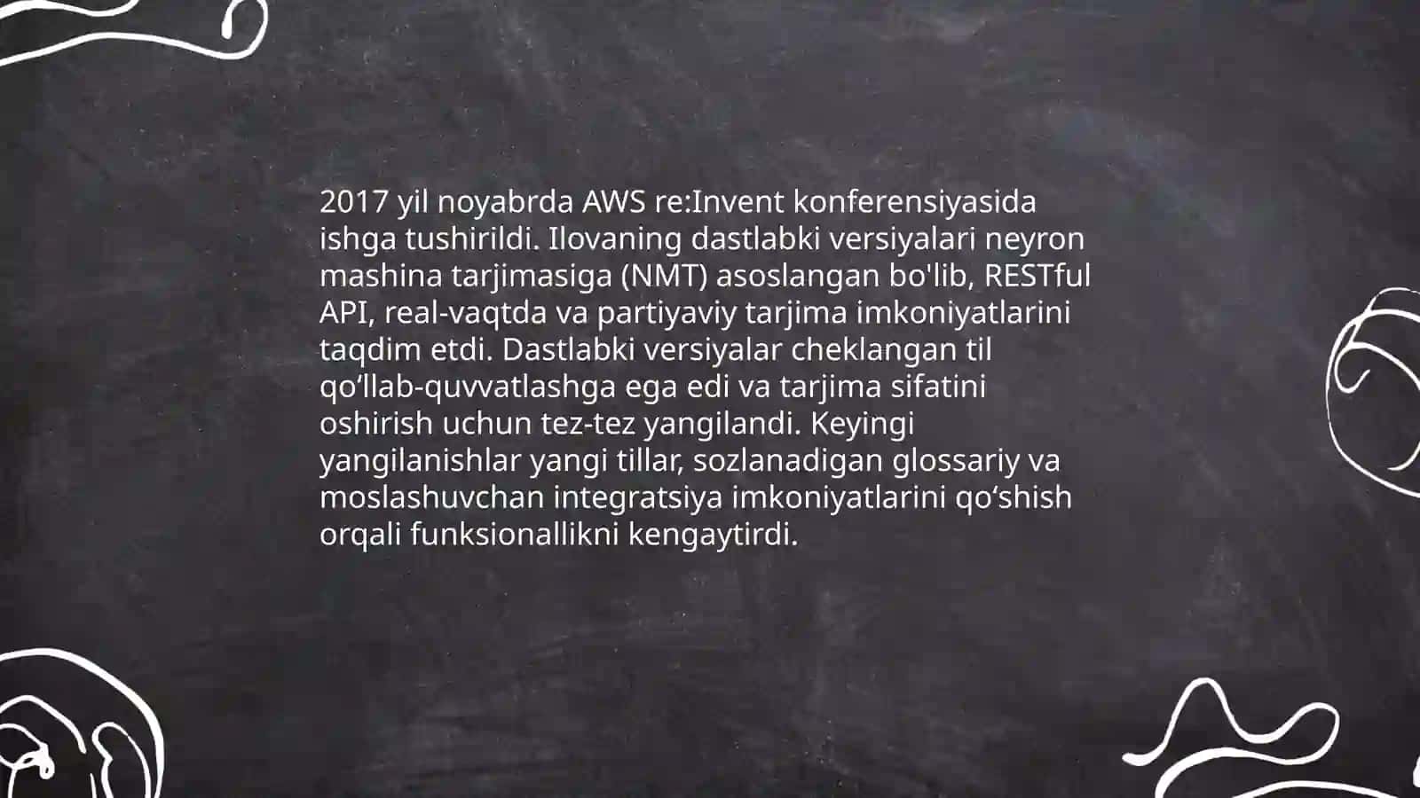 Amazon tarjima ilovasi tarixi haqida 4
