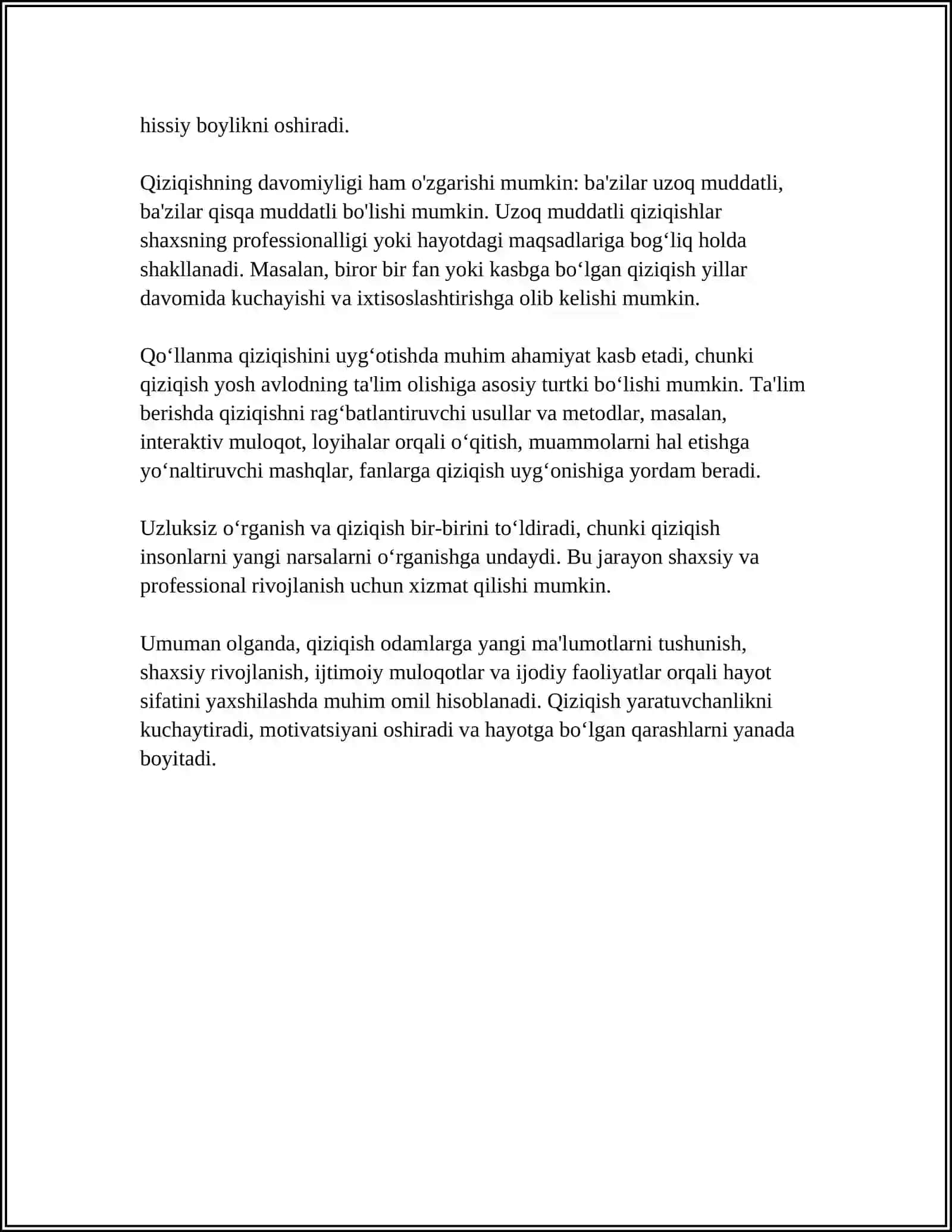QIZIQISHNING PSIXOLOGIK TAVSIFI 4