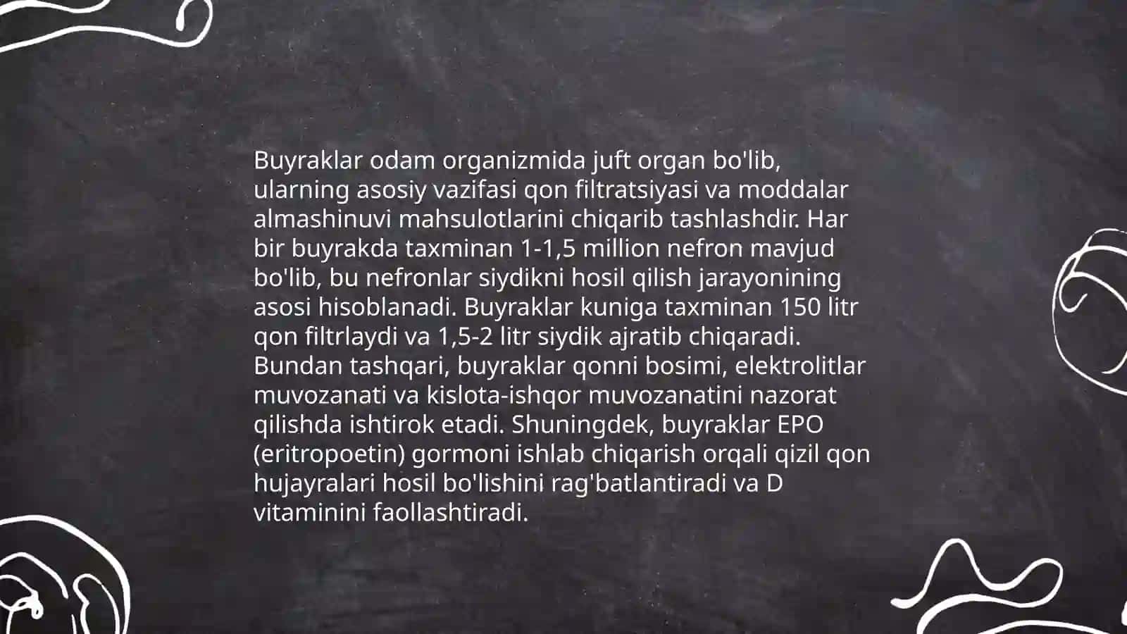 Siydik ajratish a'zolari tizimi 4