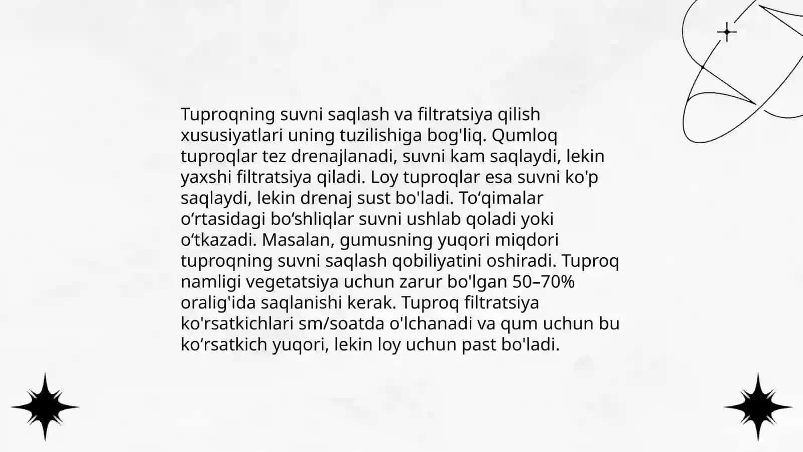 Tuproqning o'simliklar o'sishidagi roli 4