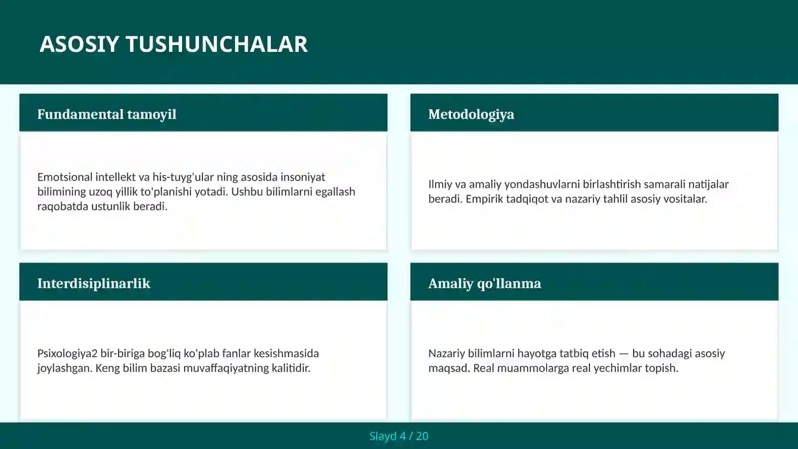 Emotsional intellekt va his-tuyg'ular 4