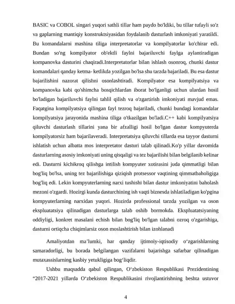 Satr ma'lumotlar tuzilmasi bilan ishlash 4