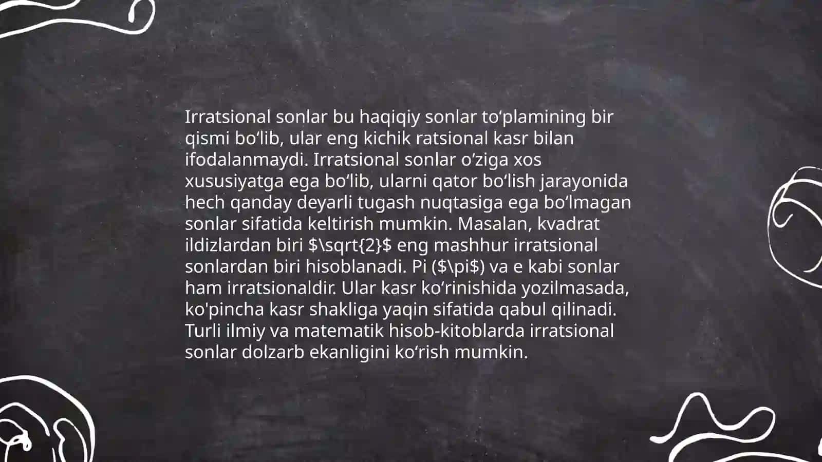 Haqiqiy sonlar 4