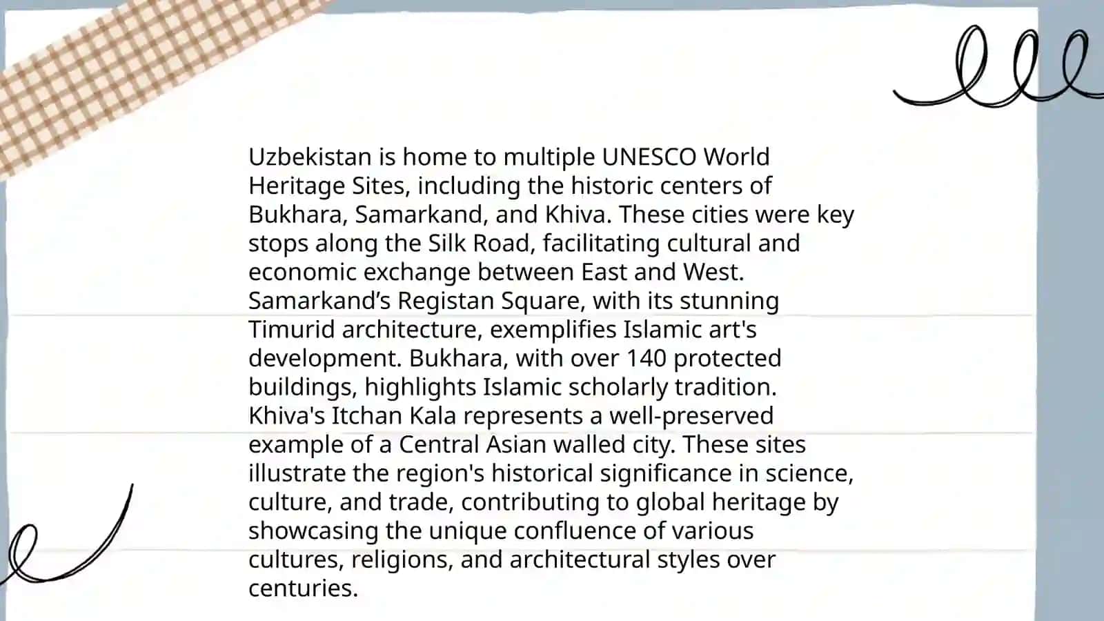 Development of Ecotourism in Uzbekistan 4