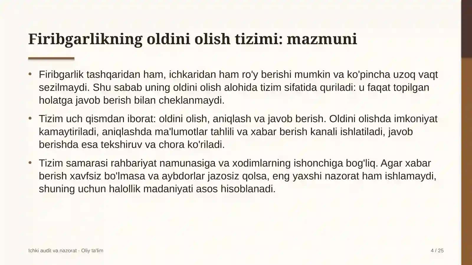 Auditorlik tashkilotlarida firibgarlikning oldini olish tizimi 4