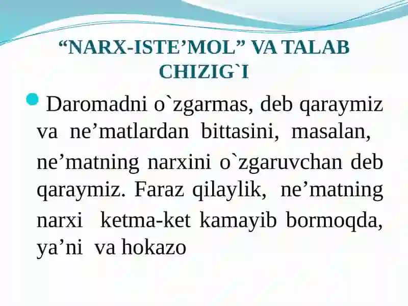 Individual va bozor talabi 4
