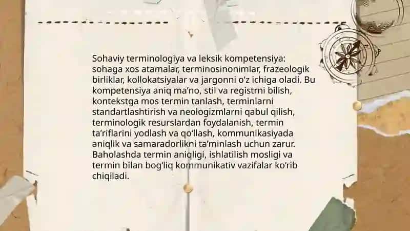 Sohaga oid nutqiy kompetensiyaning òziga xosligi 4