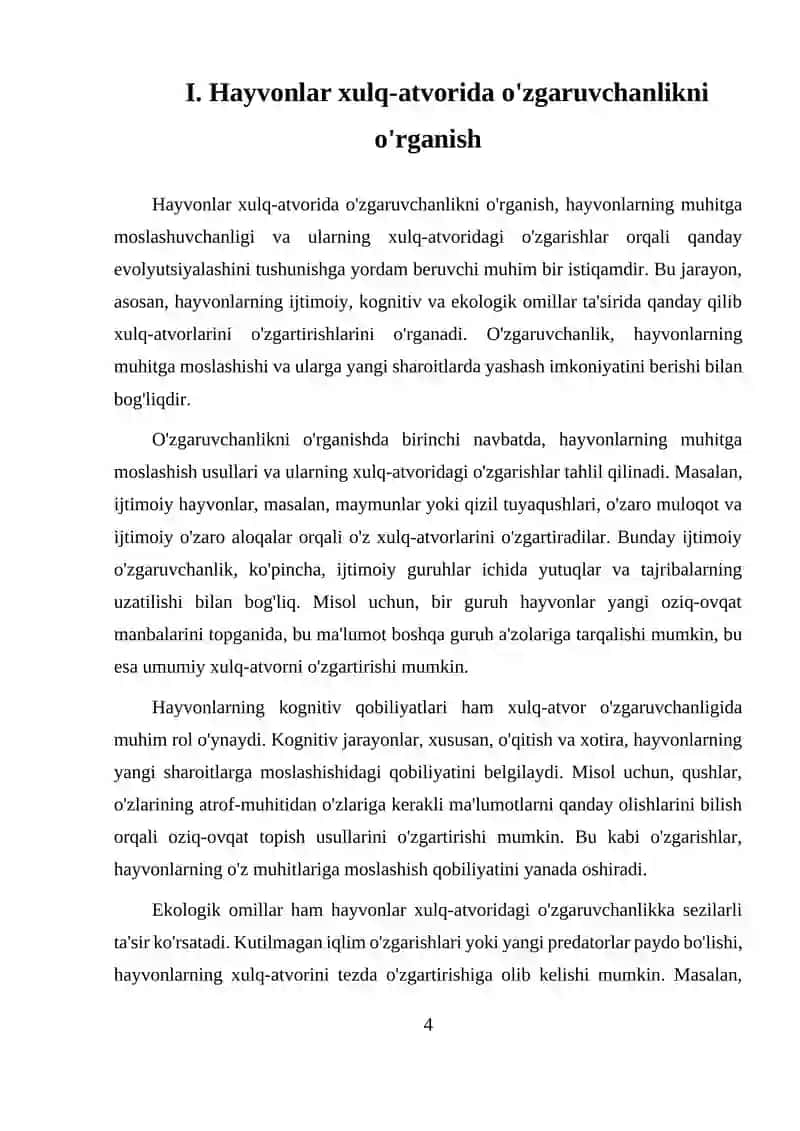 Etologiya va Zoopsixologiya 4