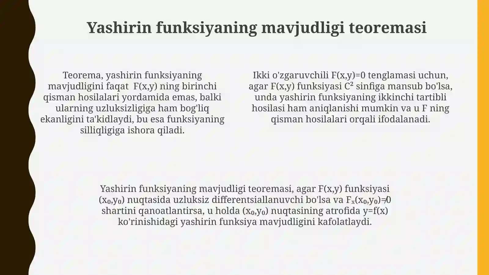 Oshkormas funksiya tushunchasi 4