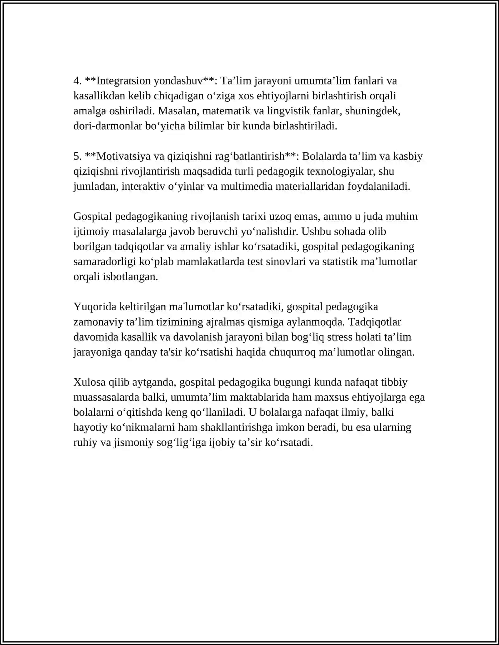 Gospital pedagogikaning nazariy asoslari 4