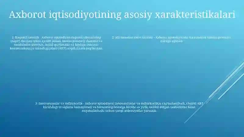 Axborot Iqtisodiyoti Nima? 4
