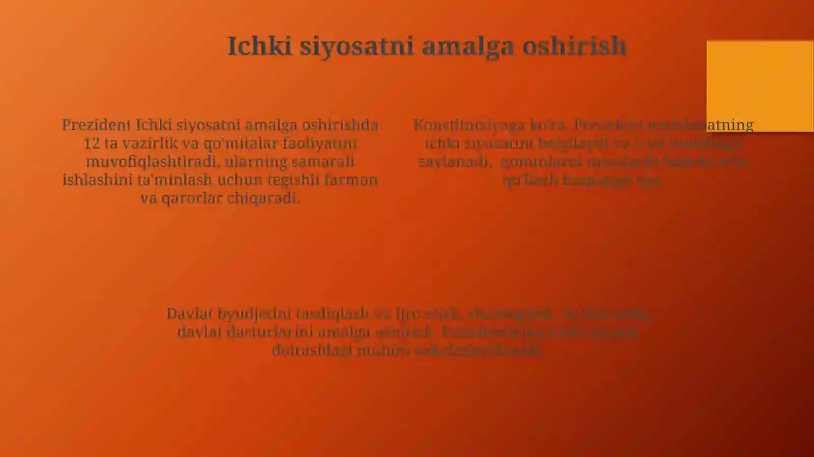 Prezidentning vakolatlari 4