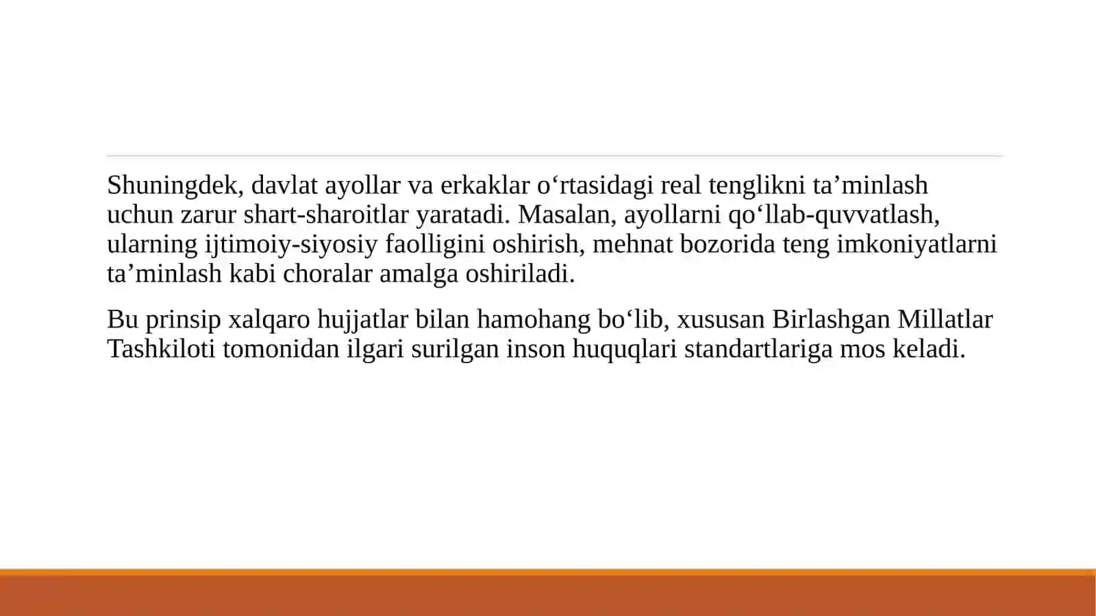 Konstitutsiyada ayollar va erkaklar teng huquqligi 4