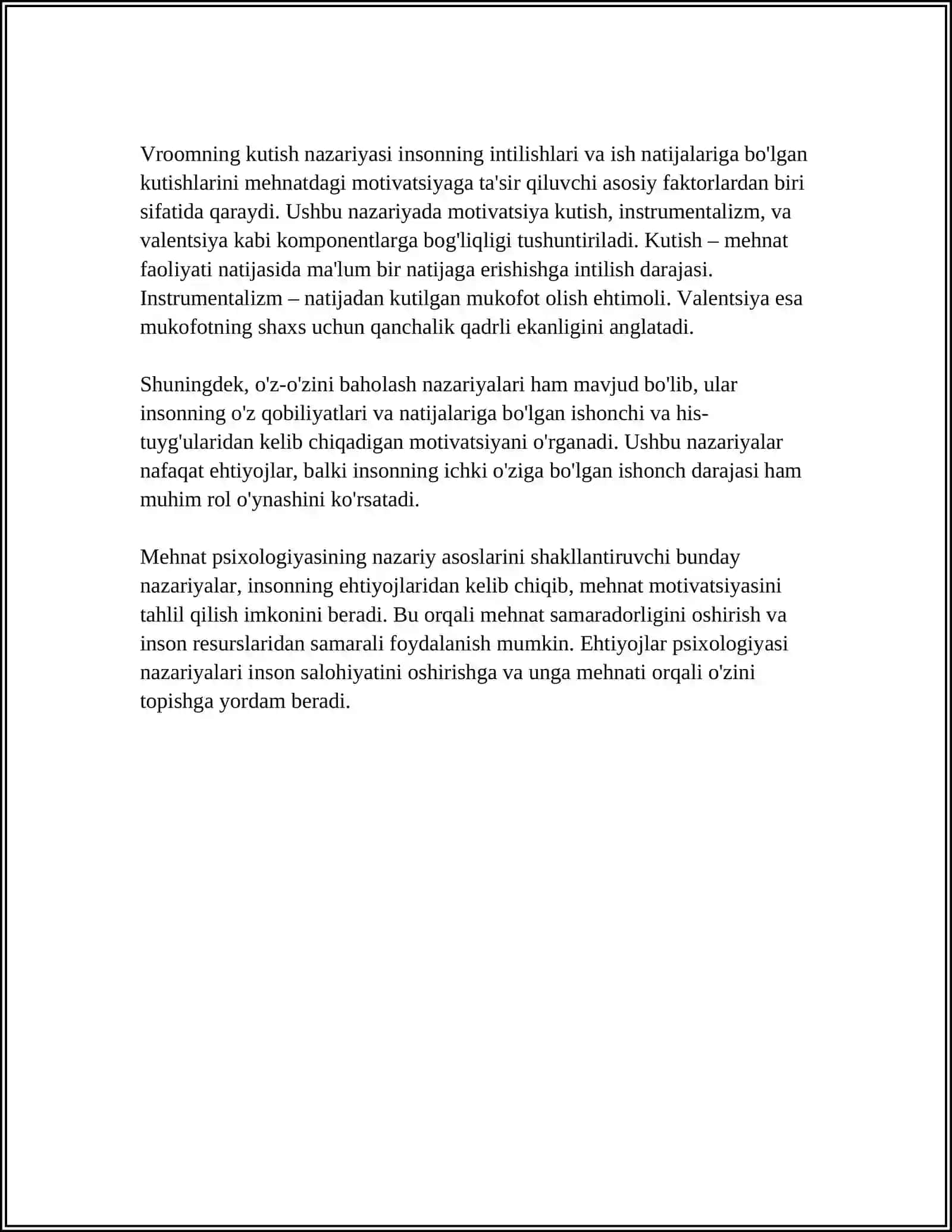 MEHNAT VA EHTIYOJLAR PSIXOLOGIYASI 4