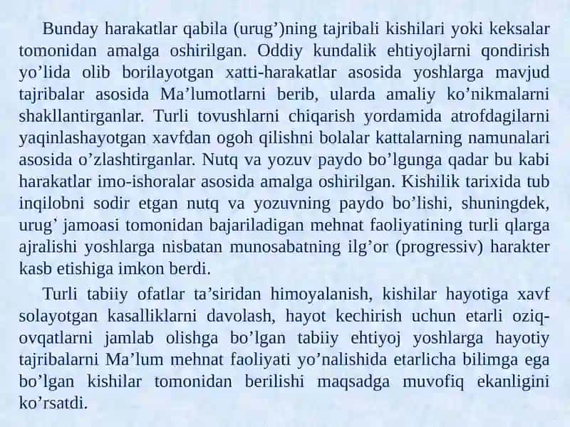 PEDAGOGIKA FANIDAN TAQDIMOTI 4