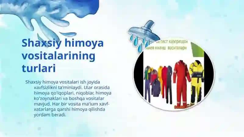Shaxsiy himoya vositalari va ularning turlari 4