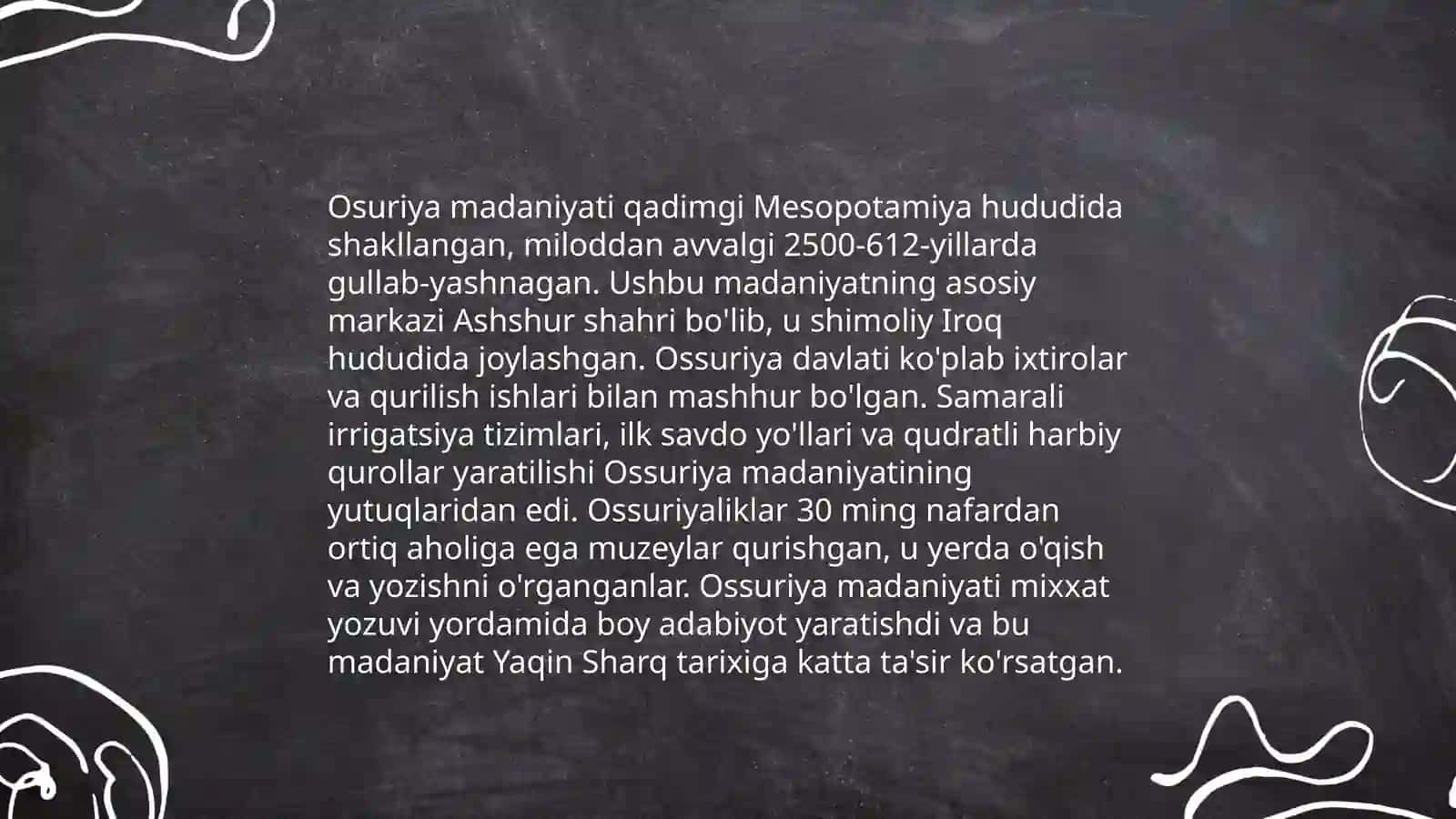 Qadimgi Ossuriya davlati 4