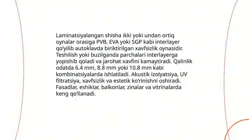 Kuchaytirilgan shisha (temperlangan) 4