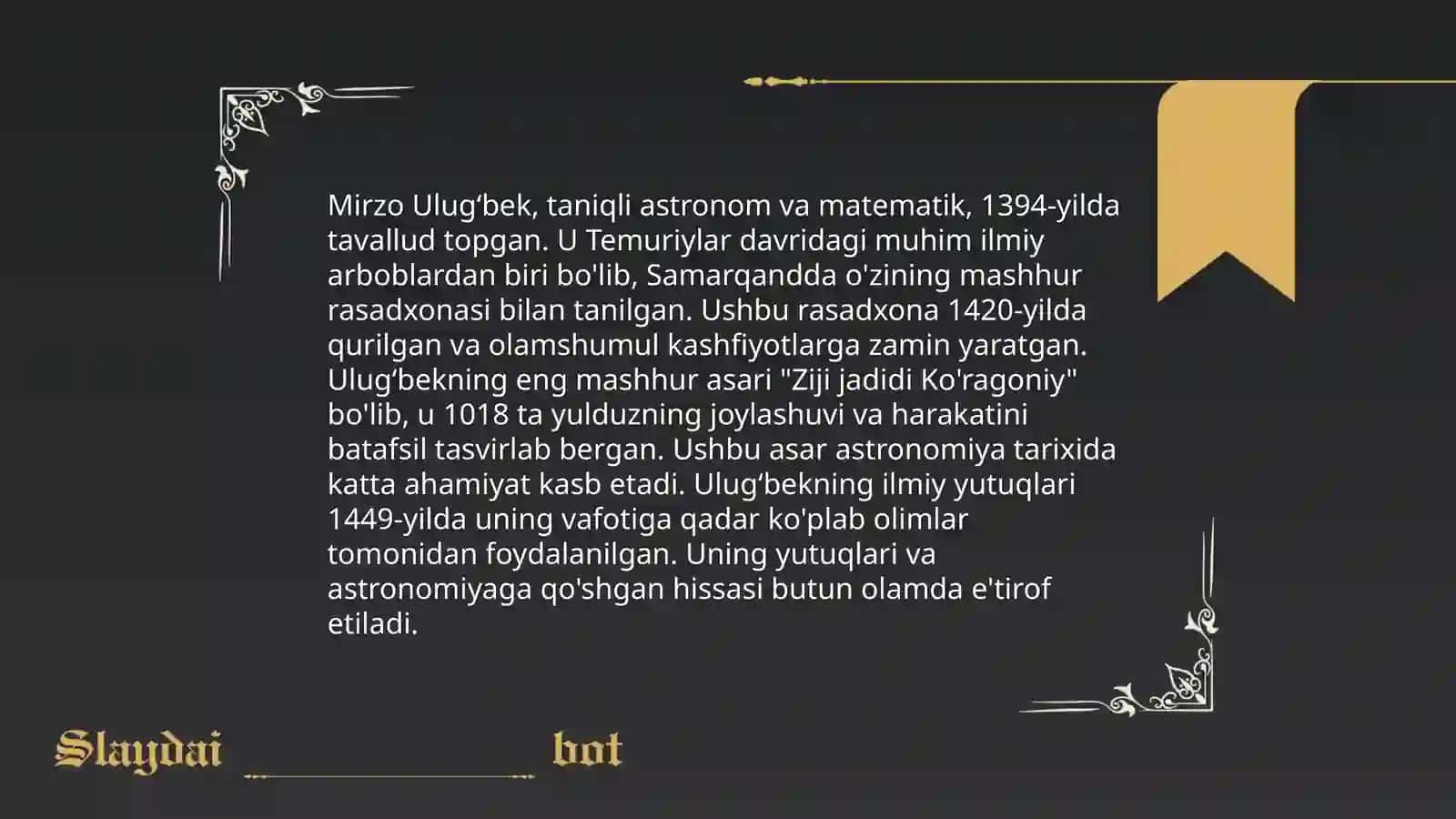 Amir Temur davridagi ilm fan 4