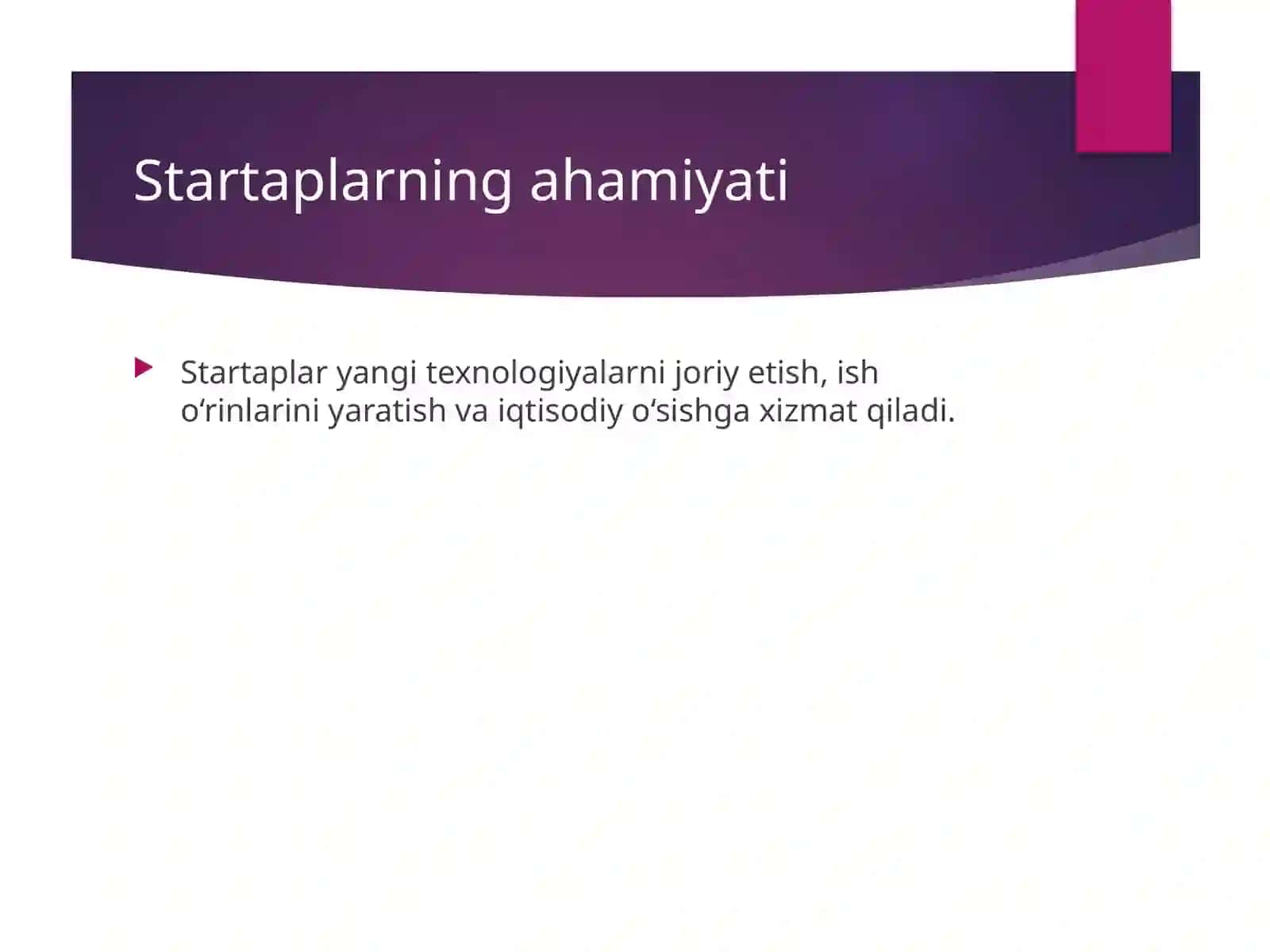 O‘zbekistonda startaplarni boshqarish muammolari 4