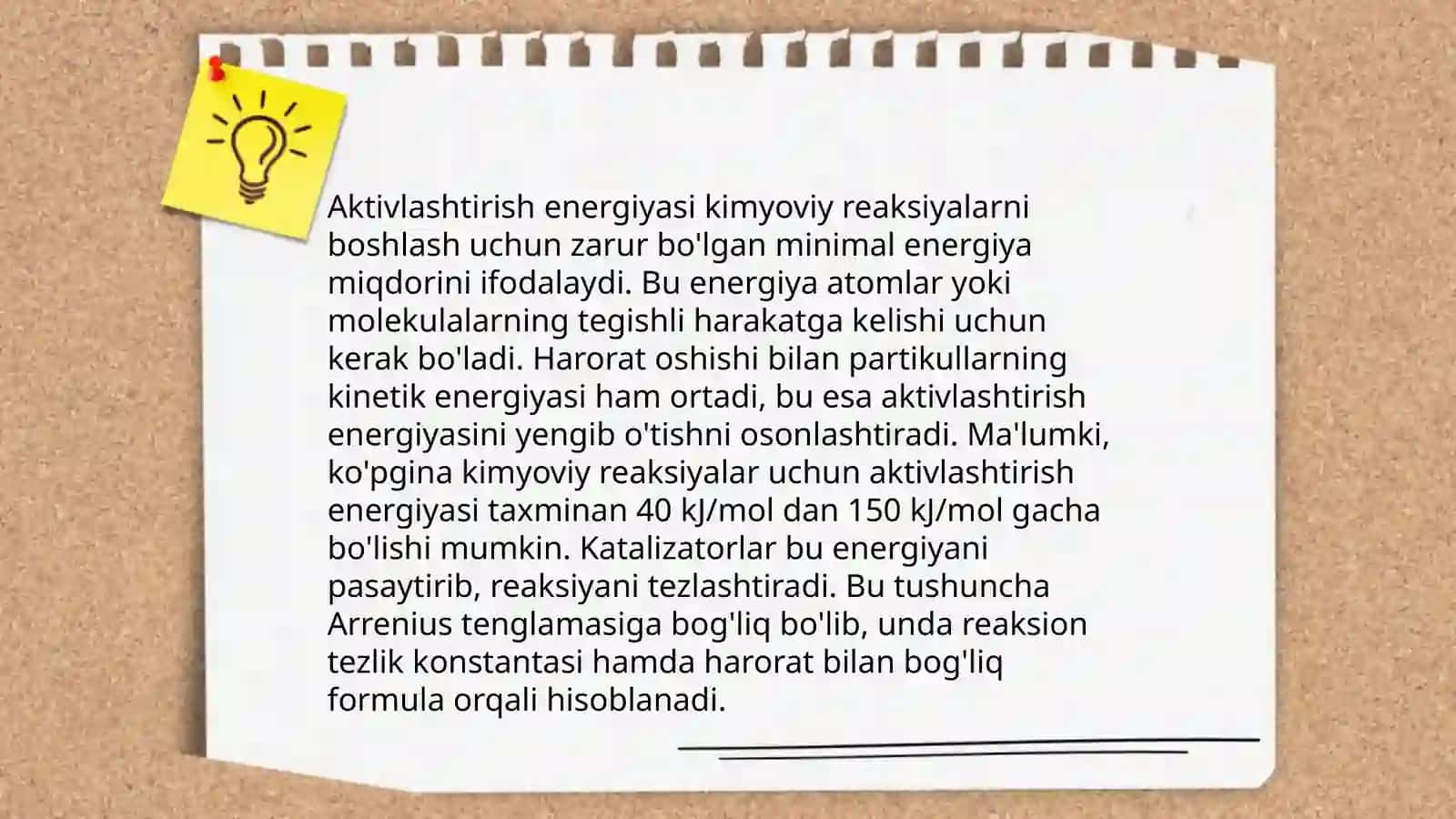 Kimyoviy kinetika. Kimyoviy reaksiya turlari 4