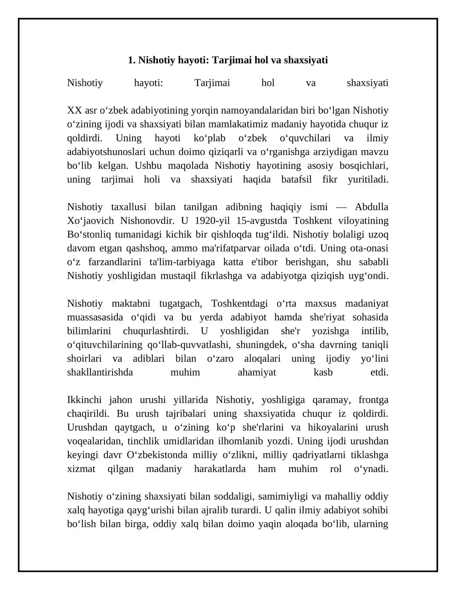 Nishotiy hayoti va ijodi 4