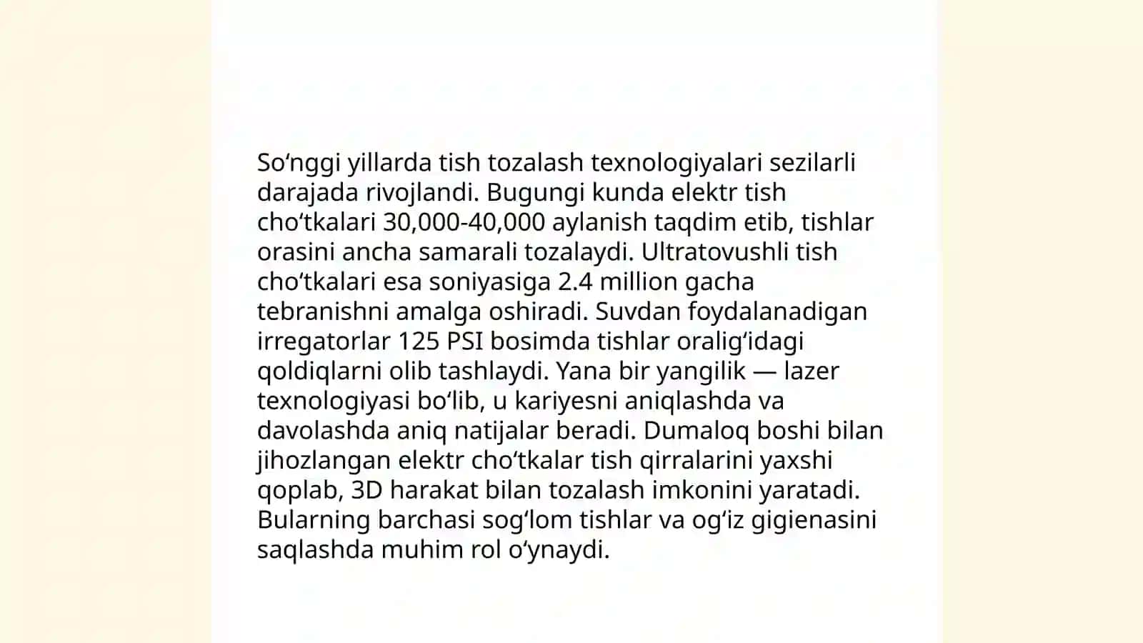 Tish tozalash usullarini ahamiyati 4