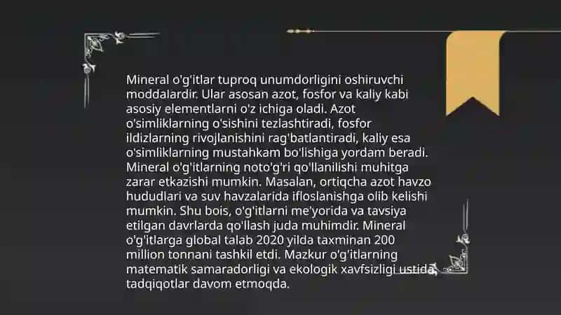 Don Dukkakli ekinlarni o'g'itlash 4