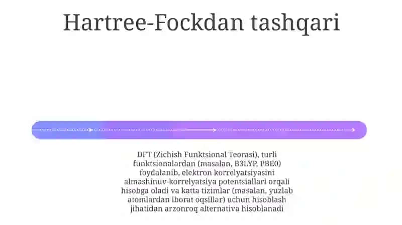 Elektron korrelyatsiyalarni hisobga olish 4