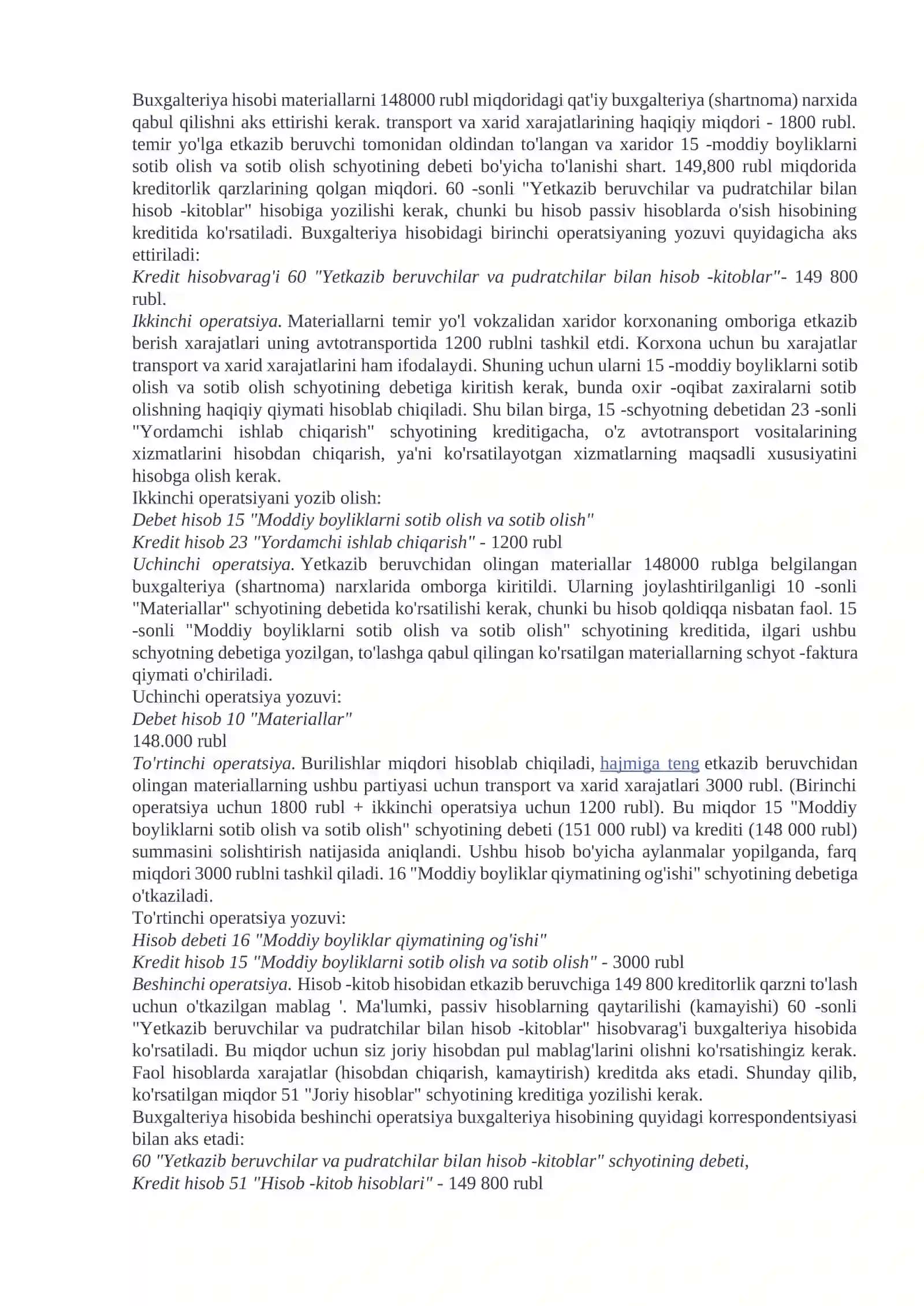 Biznes jarayonlarini hisobga olish 4