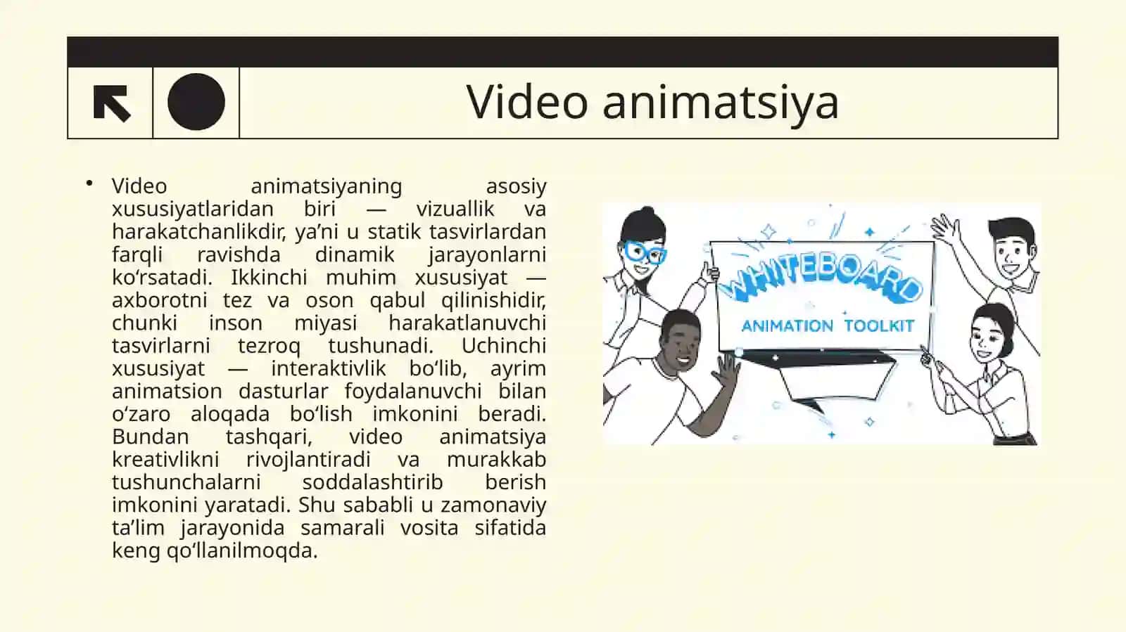 Video animatsiya va uning pedagogikada qo‘llanishi 4