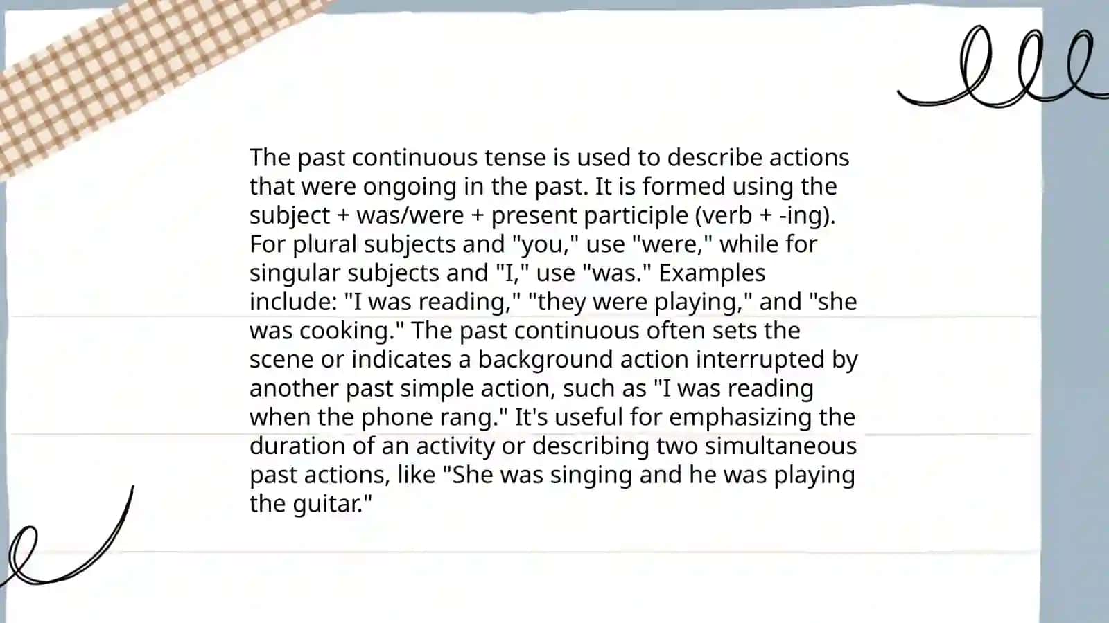 Past Continuous 4