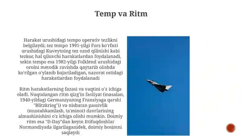 Jangdagi manyovr togrisida tushuncha manyovir turlari 4
